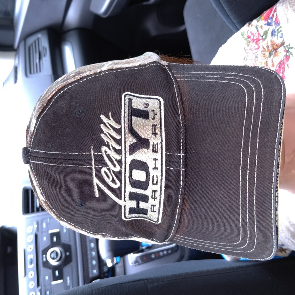 Team Hoyt Archery Genuine Apparel Snapback Black Camo Hat Cap OS